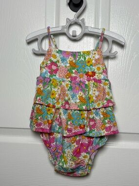 Posh Peanut Margie Floral Bubble Romper 6-12M NWT Sold Out